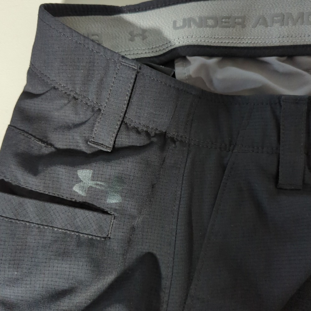 Under Armour UA Match Play Straight Leg Golf Pants Mens 30X32 Black 1342263